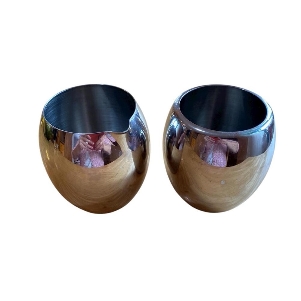 Stainless Steel Minimalist Cream & Sugar Set